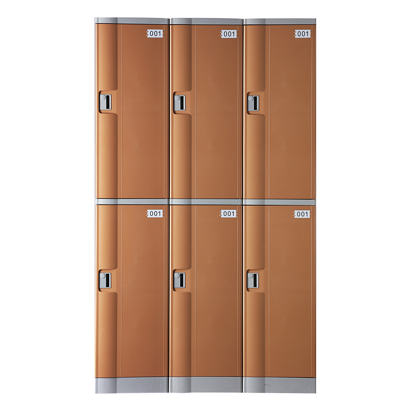 Double Tier ABS Plastic Cabinets, Coffee Color