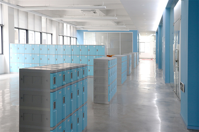 Triple Tier ABS Plastic Cabinets, Blue Color