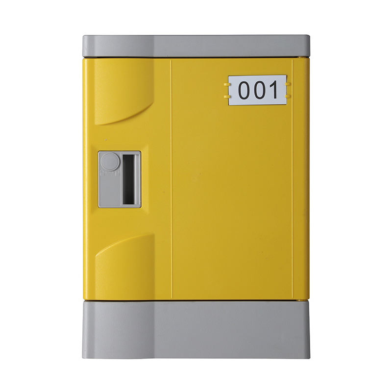 Four Tier Recyclable Lockers ABS Plastic, Yellow Color