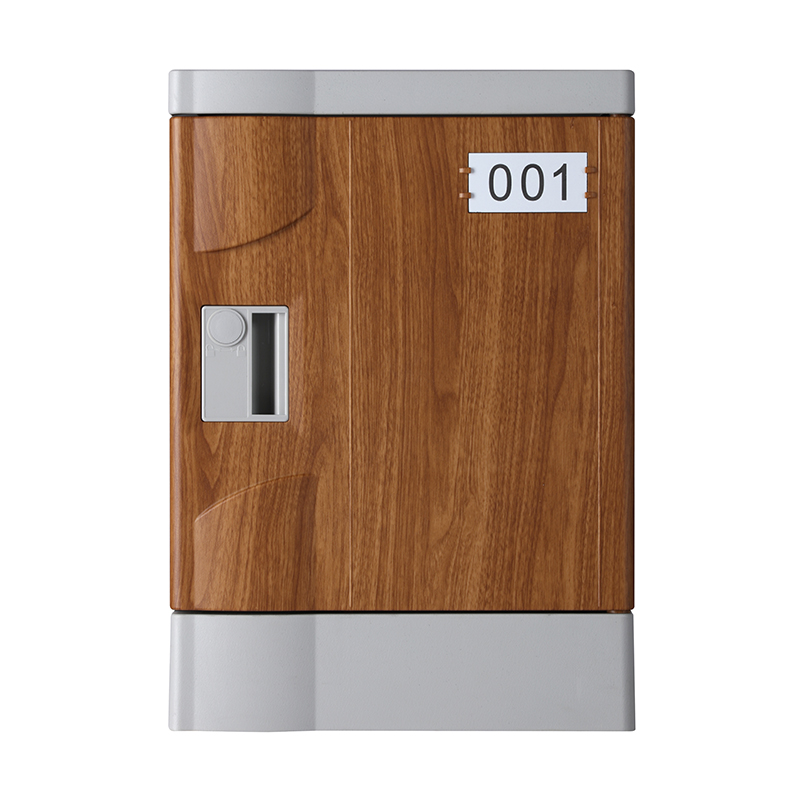 Four Tier Eco-friendly Plastic Lockers, Coffee Color