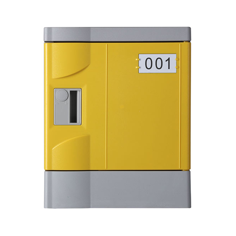 Six Tier Recyclable Lockers ABS Plastic, Yellow Color